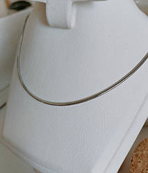 Срібний ланцюжок Снейк 925 проби з родієвим покриттям — гнучкий стильний ланцюжок для жінок і чоловіків