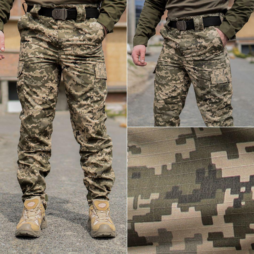 Штани тактичні 4 кишені Grifon Tactic піксель ріп-стоп (вафелька), фото 1