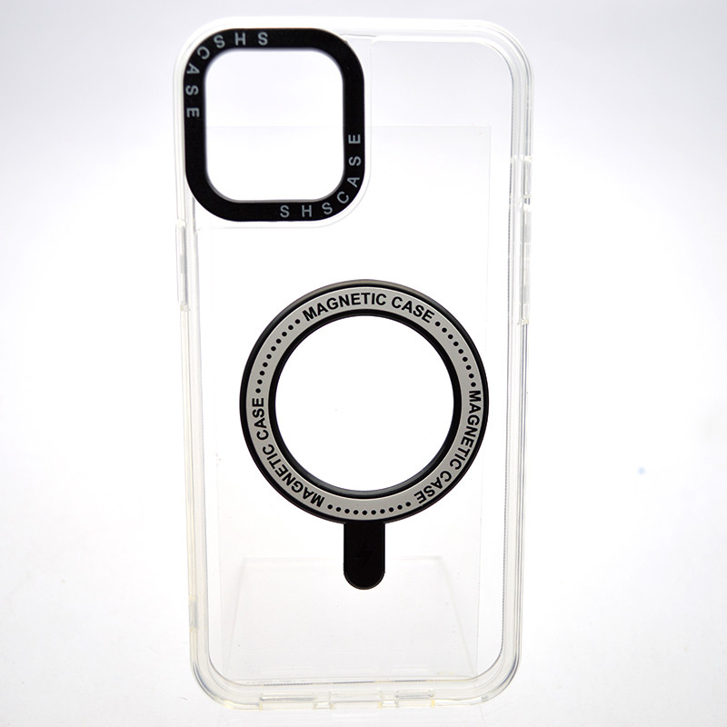 Чохол накладка з MagSafe Colored Ring Case для Apple iPhone 12 Pro Max Black, фото 1