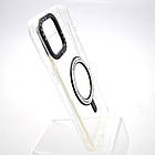 Чохол накладка з MagSafe Colored Ring Case для Apple iPhone 12 Pro Max Black, фото 2