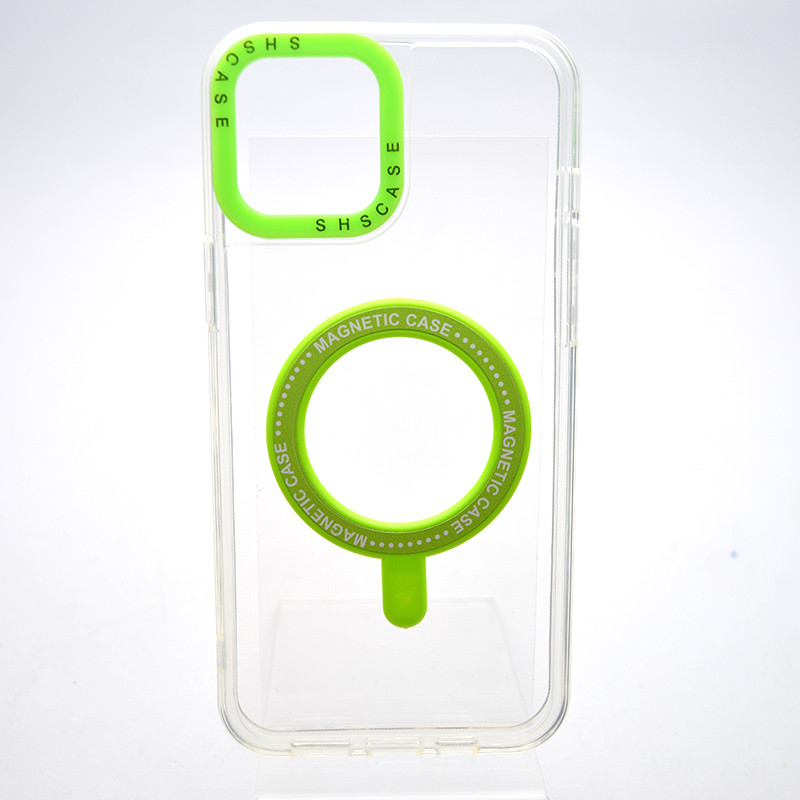 Чохол накладка з MagSafe Colored Ring Case для Apple iPhone 12 Pro Max Green, фото 1