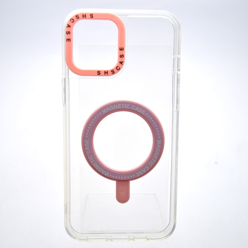 Чохол накладка з MagSafe Colored Ring Case для Apple iPhone 12 Pro Max Pink, фото 1