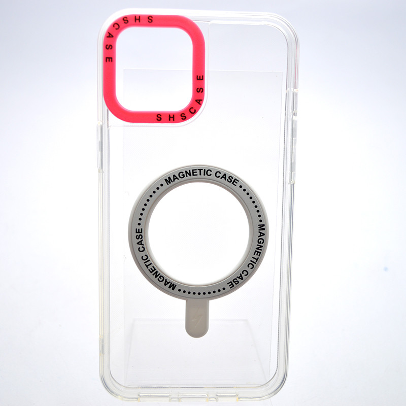 Чохол накладка з MagSafe Colored Ring Case для Apple iPhone 12 Pro Max Barbie Pink, фото 1