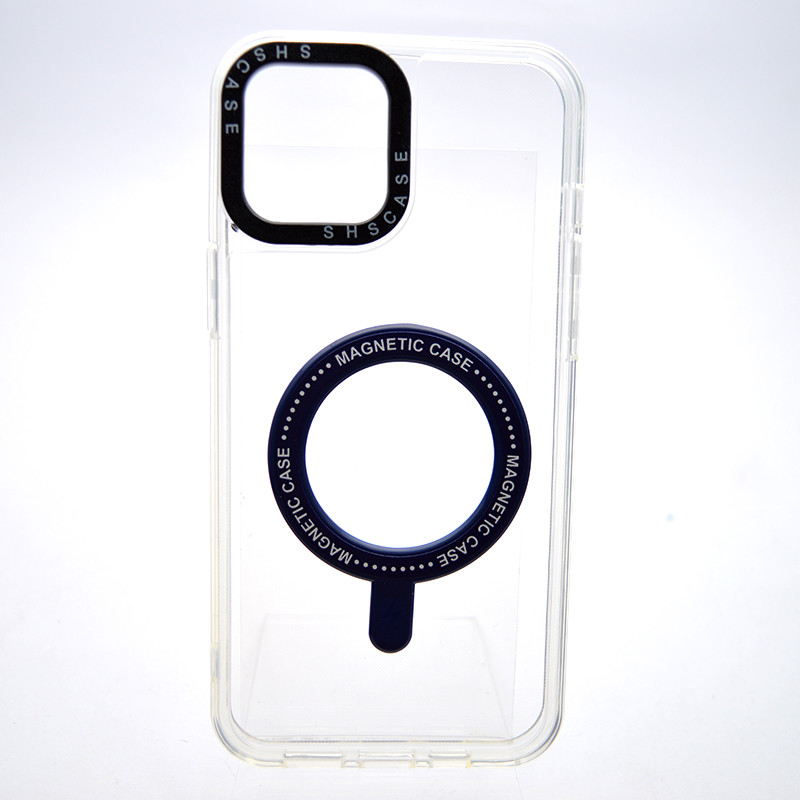 Чохол накладка з MagSafe Colored Ring Case для Apple iPhone 12 Pro Max Midnight Blue, фото 1