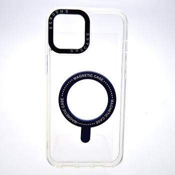 Чохол накладка з MagSafe Colored Ring Case для Apple iPhone 12 Pro Max Midnight Blue
