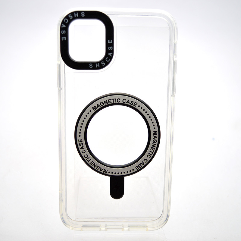 Чохол накладка з MagSafe Colored Ring Case для Apple iPhone 11 Black, фото 1