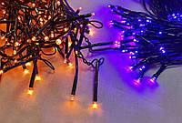 Электрогирлянда Novogod'ko, 100 LED, оранж.+фиолетовый, 5м, 8 режимов