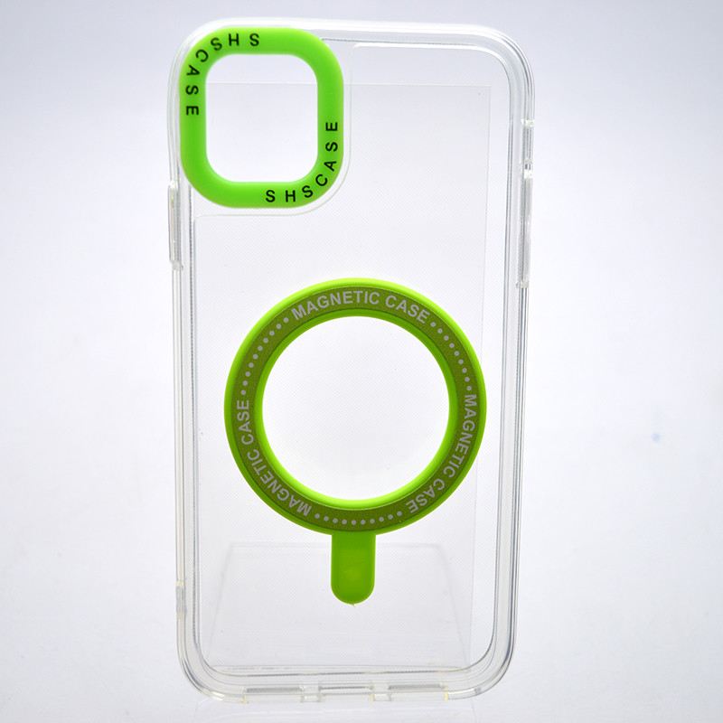Чохол накладка з MagSafe Colored Ring Case для Apple iPhone 11 Green, фото 1