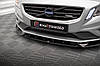 Сплітер Volvo S60 R-Design (10-14) тюнінг обвіс губа спідниця елерон (V1), фото 3