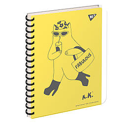 Зошит для записів YES А5/144 пл.обкл. Tattoo cats, 3 шт/уп.