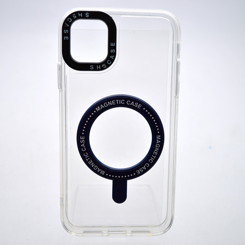 Чохол накладка з MagSafe Colored Ring Case для Apple iPhone 11 Midnight Blue, фото 1