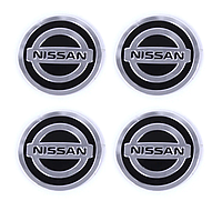 Автомобильная эмблема Primo на колпачок ступицы колеса c логотипом Nissan - Black