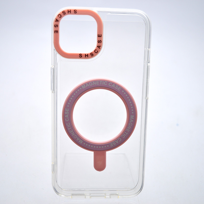 Чохол накладка з MagSafe Colored Ring Case для Apple iPhone 13 Pink