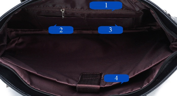 Чоловіча ділова сумка для документів офісна, модний чоловічий діловий портфель формат А4 чорний Коричневий r_1199