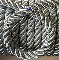 Декоративний шнур під натяжну стелю сірий однотоний 11 мм
