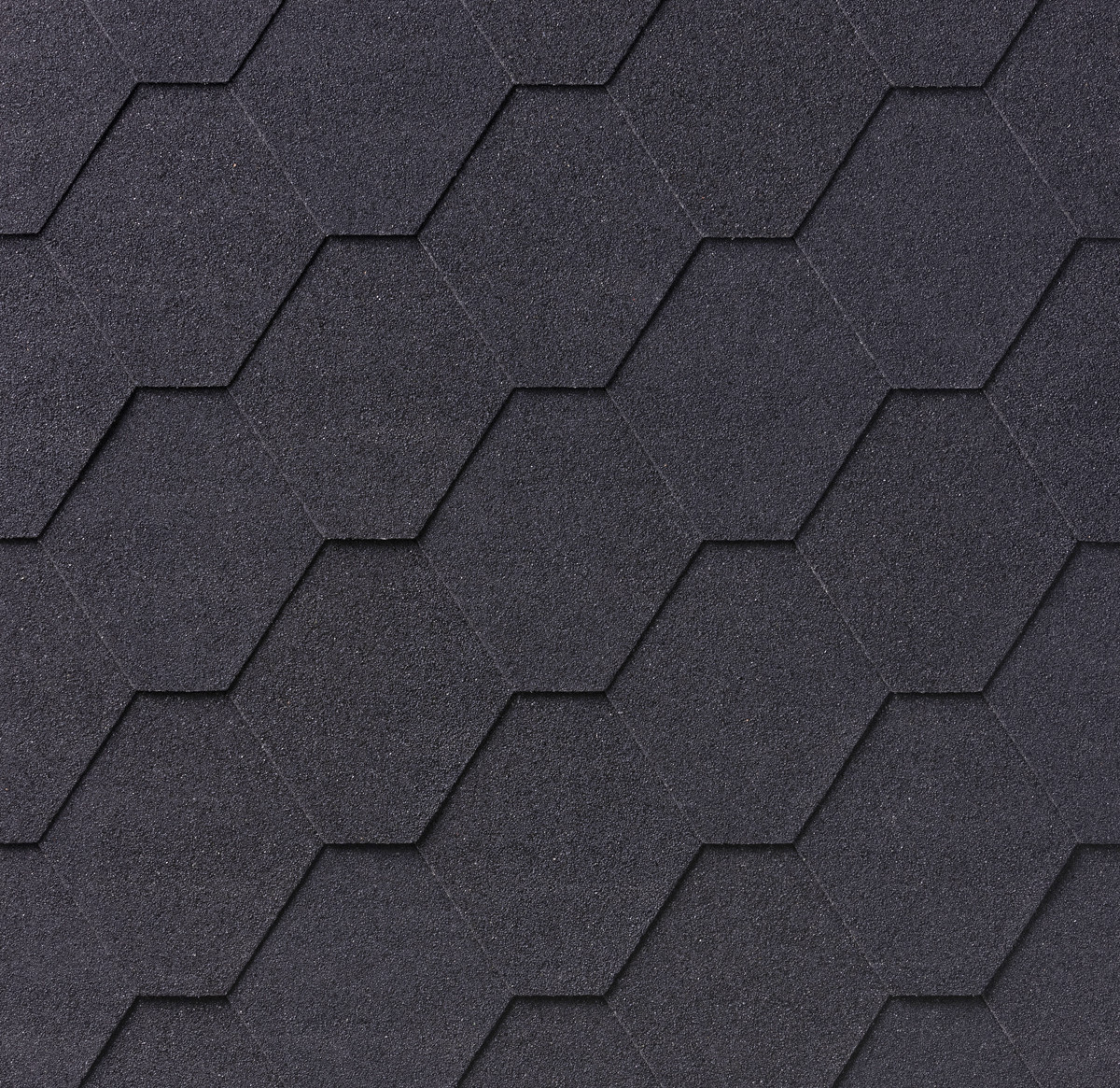 Бітумна черепиця IKO Superglass Hex Black 01