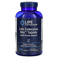 Life Extension, Таблетки Life Extension Mix с дополнительным ниацином, 240 таблеток