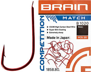 Гачок Brain Match B1020 #10 (20 шт / уп) ц:red (116867) 1858.80.27