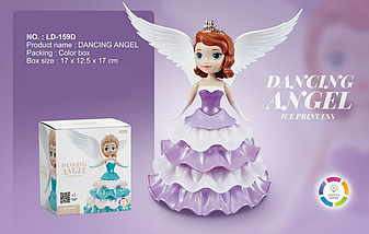 Обертова лялька-нічник принцеса Dancing Angel Ice Princess, фото 2