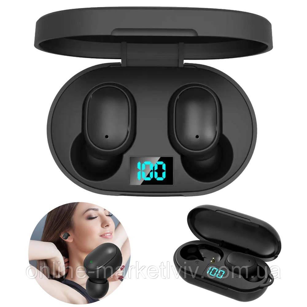 Бездротові Bluetooth навушники H6 / Бездротова гарнітура / Вакуумні навушники із зарядним кейсом