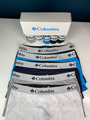 Комплект чоловічих трусів 5 шт. набір боксерок Columbia колумбия в подарунковій упаковці, фото 5