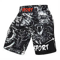 Шорты (Fight Shorts) Snake and Wolf мужские для занятий спортом (MMA кикбоксинг бокс борьба спортзал бег) - М