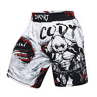 Шорты (Fight Shorts) Panda мужские для занятий спортом (MMA кикбоксинг тайский бокс борьба спортзал бег) - М