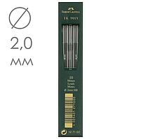 Грифелі 2,0 мм, графітні стрижні для механічних олівців Super-Polymer Faber-Castell