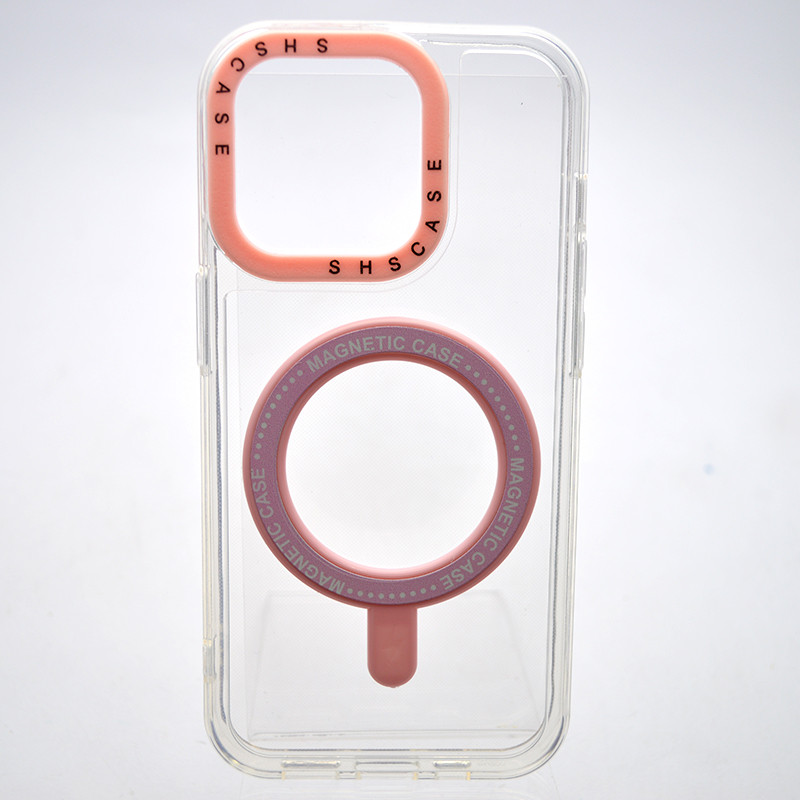 Чохол накладка з MagSafe Colored Ring Case для Apple iPhone 14 Pro Pink