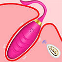 Водонепроникне віброяйце з дистанційним пультом для вагінальної стимуляції (10 см) |, фото 7