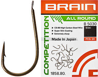 Гачок Brain All Round B5030 #12 (20 шт./пач.) ц:bronze (116857)