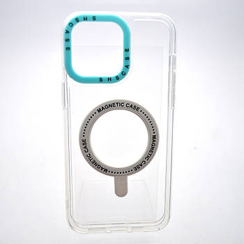Чохол накладка з MagSafe Colored Ring Case для Apple iPhone 14 Pro Max Turquoise