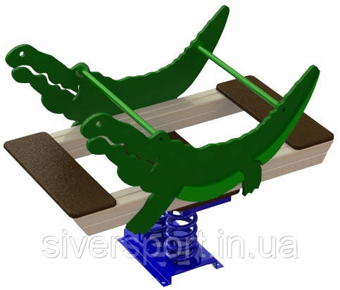 Гойдалка на пружині "Крокодил" SiverSport KID122, фото 1