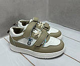 Дитячі кросівки унісекс на липучках білі р28-29, фото 2