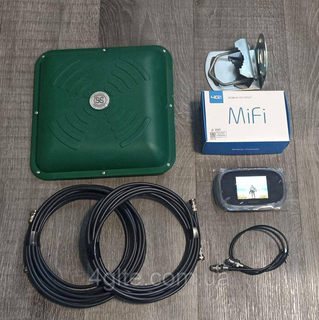 Комплект 4G роутер Novatel MiFi8800 c MIMO антеною + кабель 2х10м, фото 1