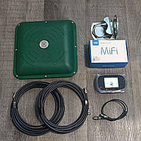 Комплект 4G роутер Novatel MiFi8800 з MIMO зеленою антеною (Lifecell, Kyivstar, Vodafone)