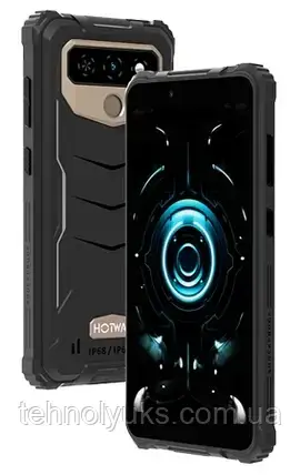 Смартфон HOTWAV T5 Max Grey 4\64GB, 13/5Мп, 6", IPS, 2SIM, IP69K, 4G, 6050мАг, Helio A22, Android 13, фото 1