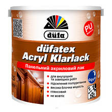 Лак панельный акриловий глянсовий Düfatex Acryl Klarlack 0.75 л