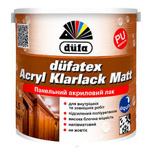 Лак панельний акриловий матовий Dufatex Acryl Klarlack Matt 0.75 л