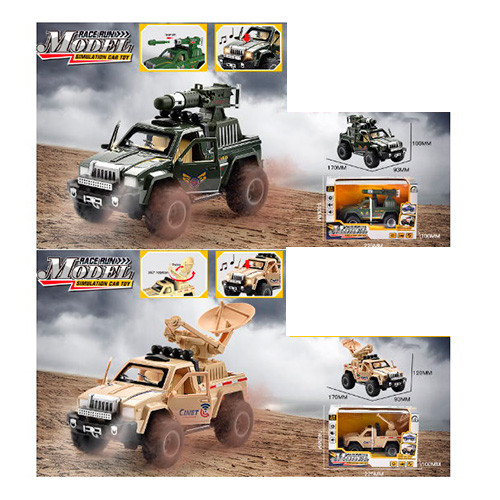 Іграшковий Джип військовий 554-5 інерційний звук світло, фото 1