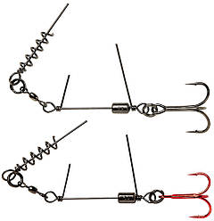 Оснащення Savage Gear SS Corkscrew Stinger 3G 1X #1 35kg Red + BN (2 шт/уп) (161173)