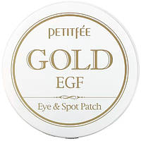 Гидрогелевые патчи для глаз и пятен (Gold and EGF Eye and Spot Patch) PETITFEE 60шт для глаз + 30 шт для пятен