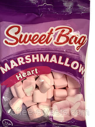 Зефір Маршмелоу Сердечка Sweet Bag Marshmallows Hearts 140 г, фото 2