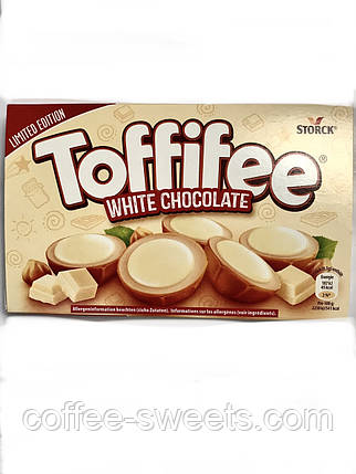 Цукерки Toffifee в білому шоколаді з лісовим горіхом 125 г, фото 2