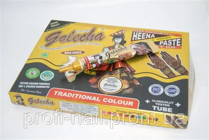 Купить Хна для тела черная в тубе 10 шт. "GOLECHA" 25гр., цена — Prom ...