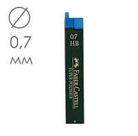 Грифелі 0,7 мм, графітні стрижні для механічних олівців Super-Polymer Faber-Castell