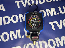 Манометричний колектор одновентильний VALUE VRM1-B-403 Navtek високого тиску ( R-22,134a,410a,407c)