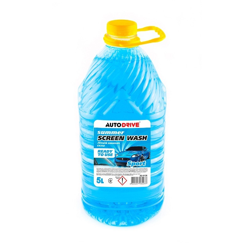 Омивач скла літній, Auto Drive Summer Screen Wash Sport PET 5л