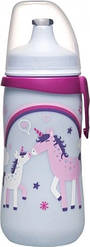 Уцінка Поїльник Nip PP Kids Cup Єдинороги с висувною кришкоюВід 18 міс. 330 мл