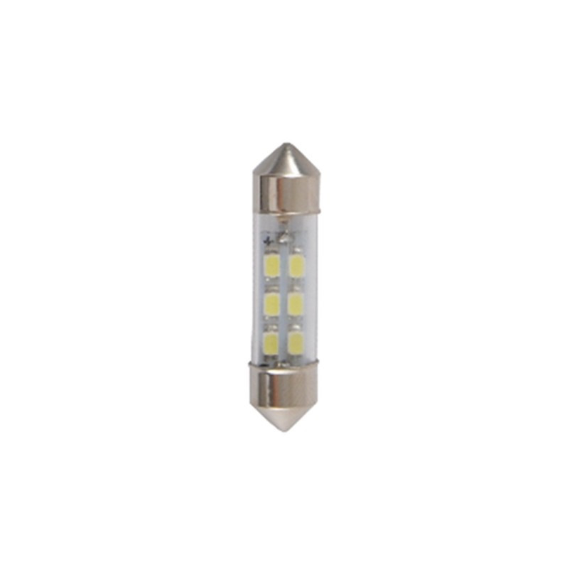 Solar LED 24V SV8.5 T11x36mm 6smd 3528 white 10 шт. підлога., фото 1